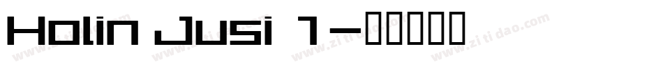 Holin Jusi 1字体转换